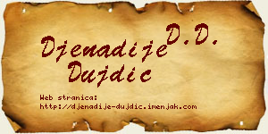 Đenadije Dujdić vizit kartica